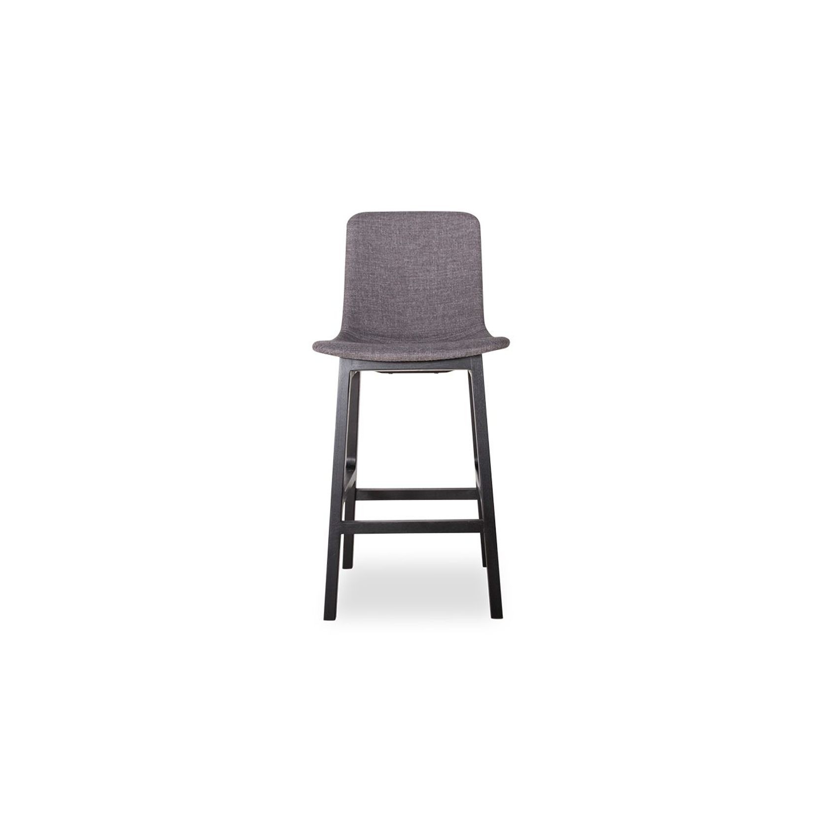 Ara Stool - Black - Charcoal Fabric - 66cm Kitchen Seat height gallery detail image