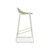 Pop Stool - Dusty Green Frame and Shell Seat gallery detail image