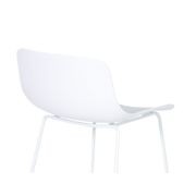 Umbria Stool - White - White Shell  - 66cm Kitchen Bench Height gallery detail image