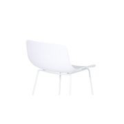 Umbria Stool - White - White Shell  - 66cm Kitchen Bench Height gallery detail image