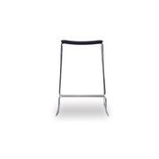 Ardent Stool - Brushed Steel - Black Pad gallery detail image