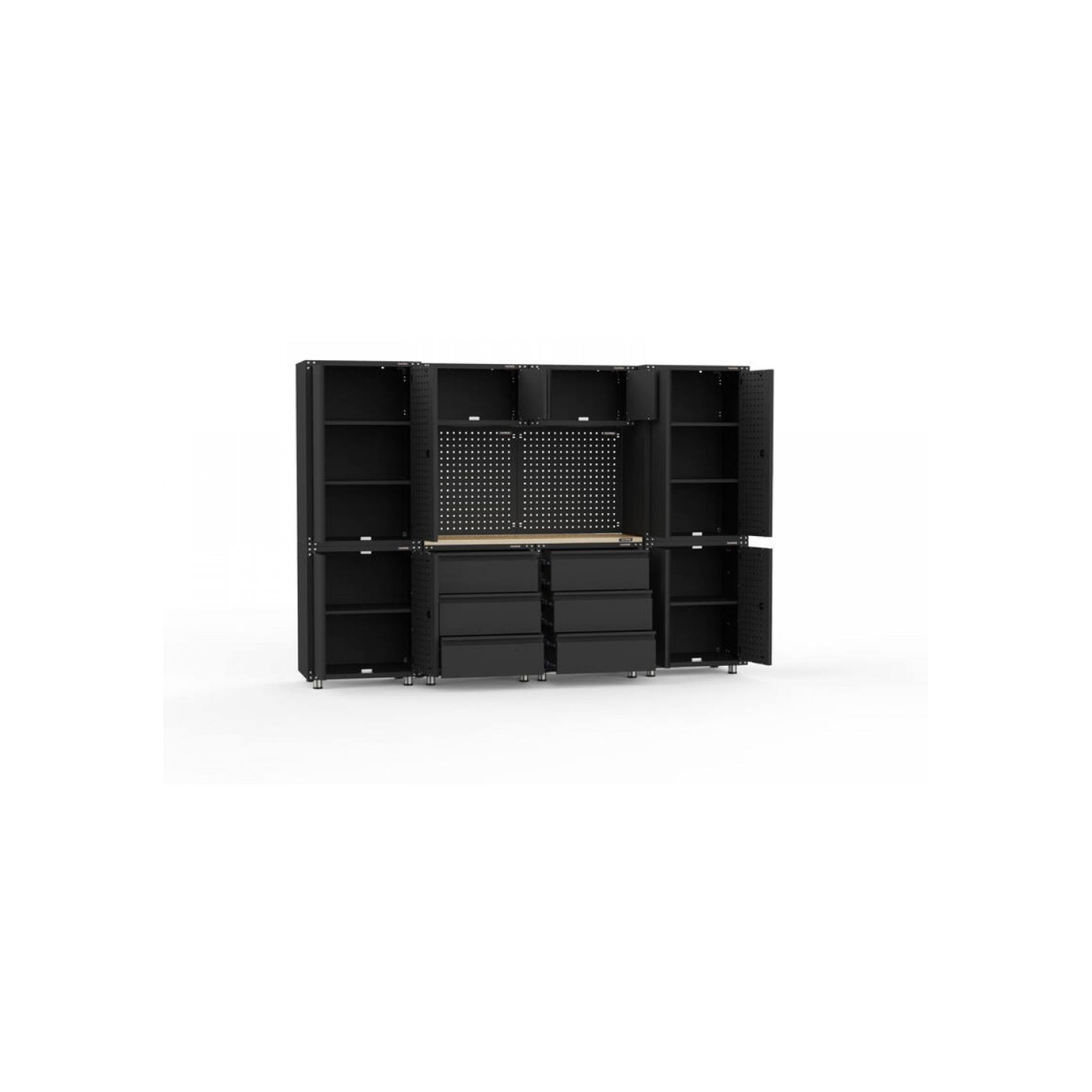 Black Workshop Garage Storage Cabinet Set | GS-D11B gallery detail image