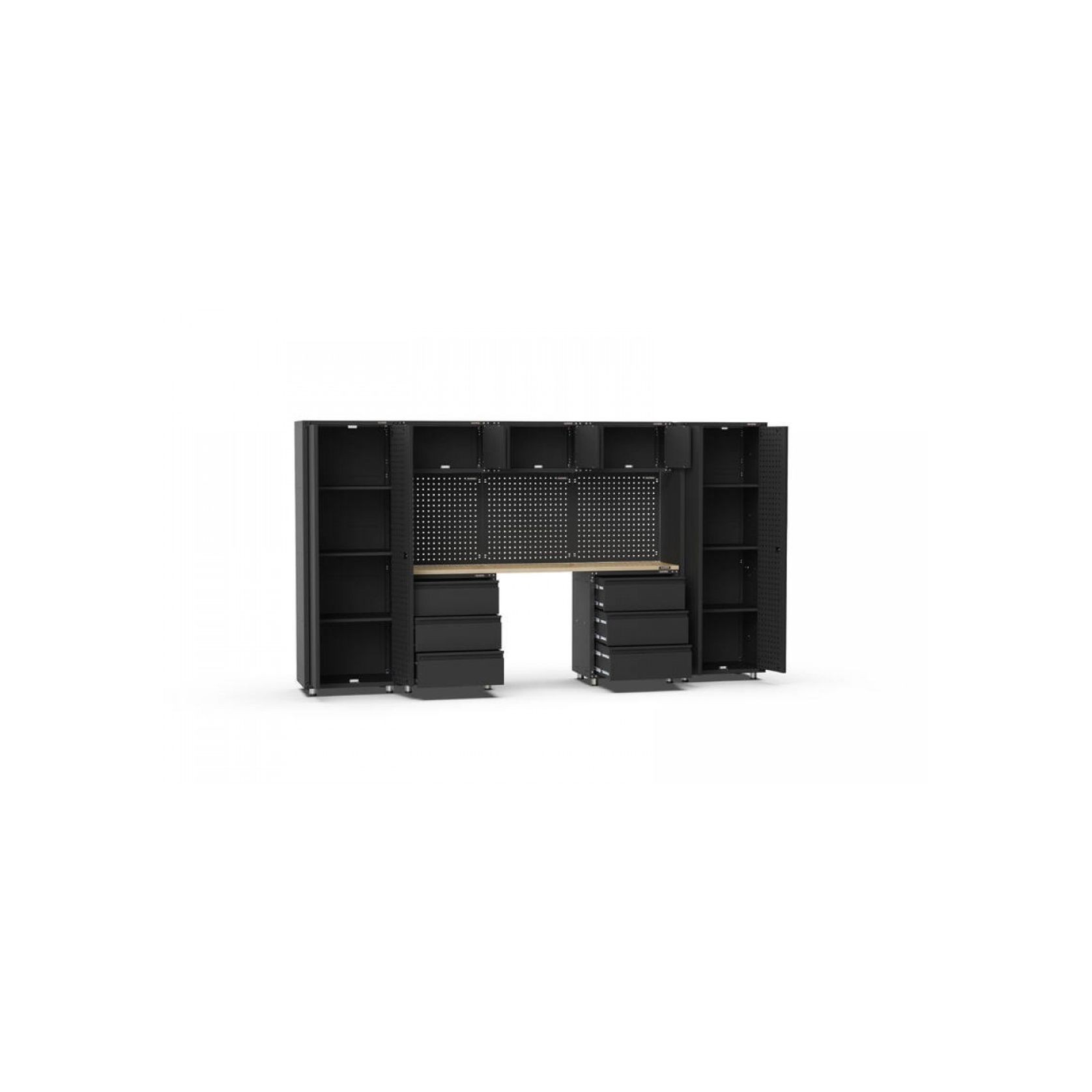 Black Workshop Garage Storage Cabinet Set | GS-D11C gallery detail image