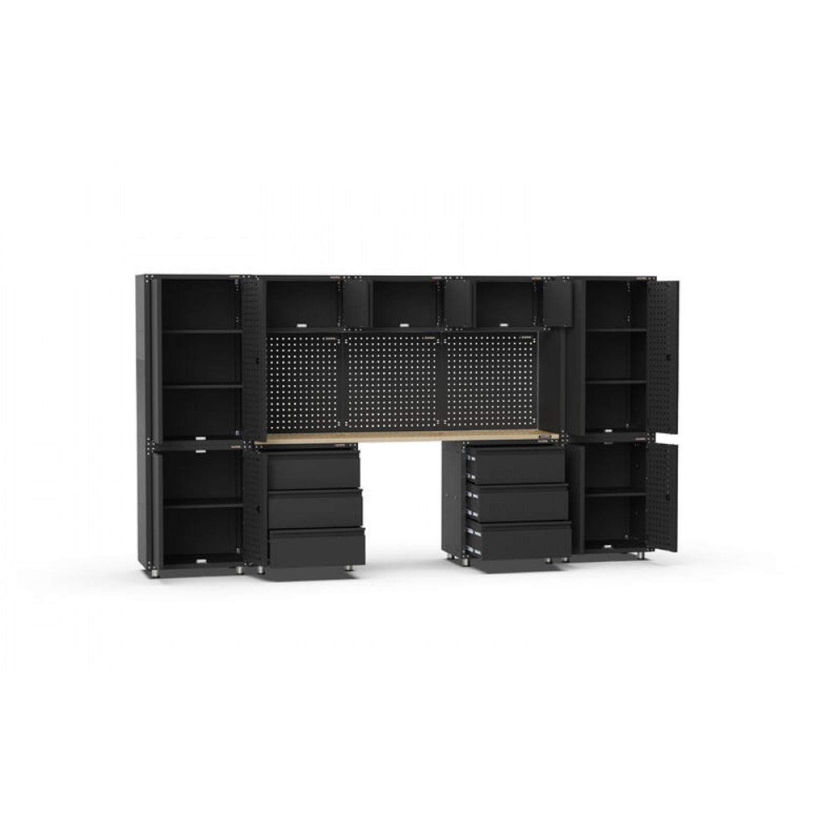 Black Workshop Garage Storage Cabinet Set | GS-D13 gallery detail image