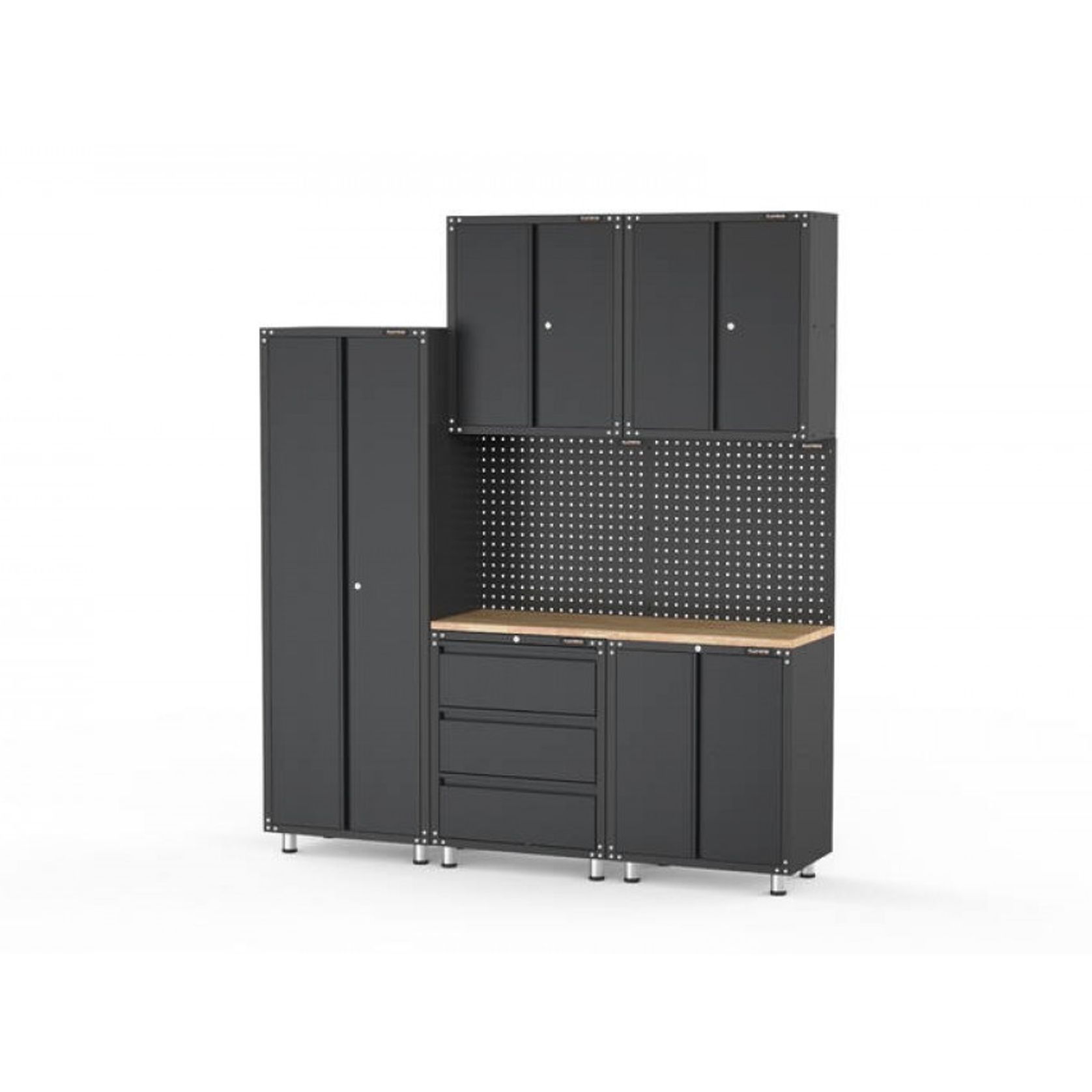 Black Workshop Garage Storage Cabinet Set | GS-D8 gallery detail image