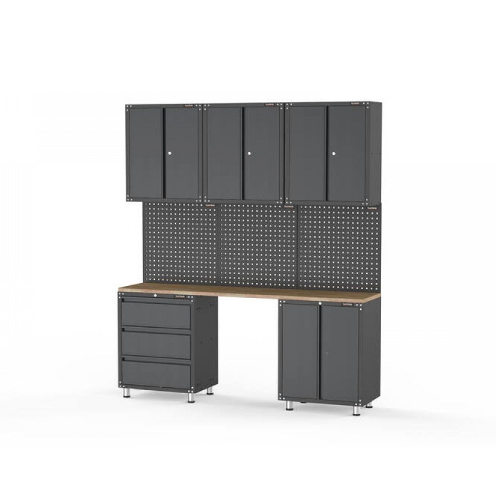 Black Workshop Garage Storage Cabinet Set | GS-D9 gallery detail image