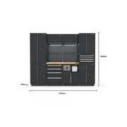 Pro Series Black Garage Storage Cabinet Set | GS30-21P gallery detail image