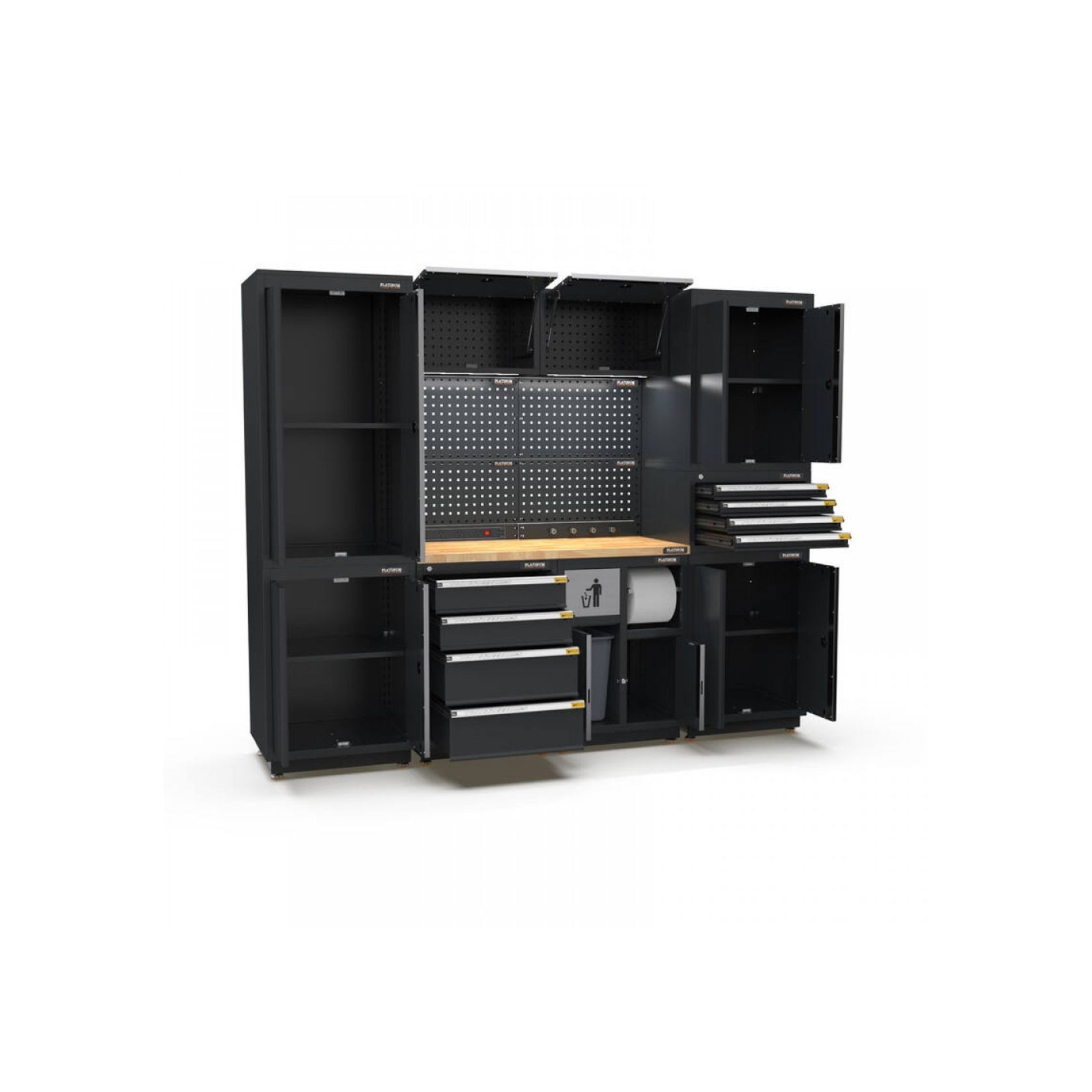 Pro Series Black Garage Storage Cabinet Set | GS30-21P gallery detail image