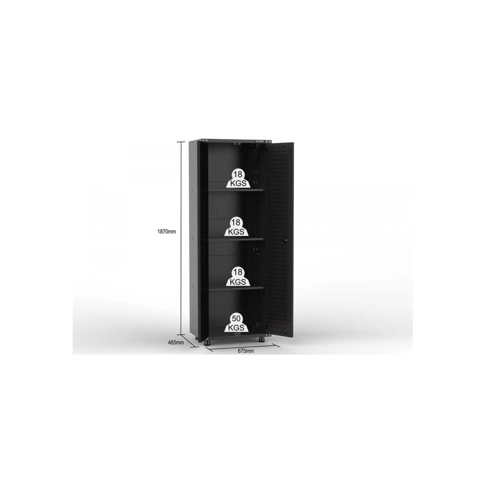 Black Workshop Garage Storage Cabinet Set | GS-D12 gallery detail image