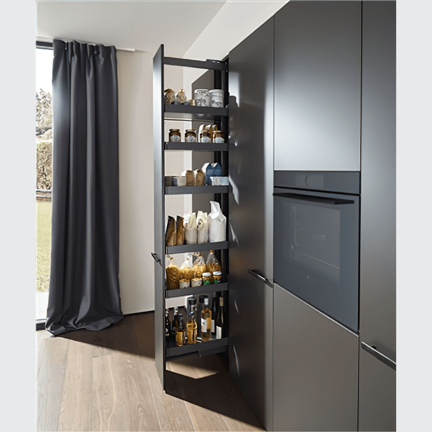 Peka Standard Larder Pull-out Liro 450mm | Complete Kit gallery detail image