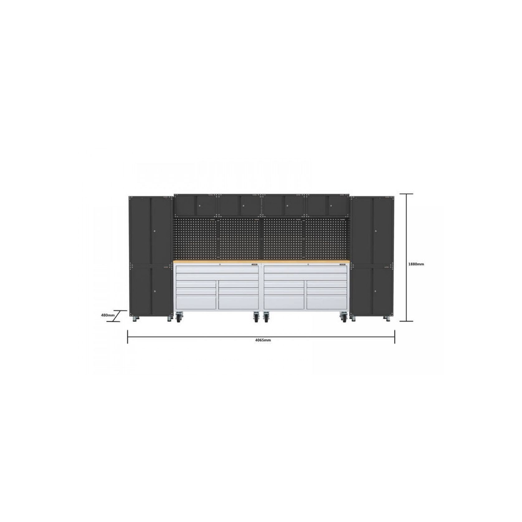 Garage Storage System with Tool Chest Workbench | GS-A14 gallery detail image