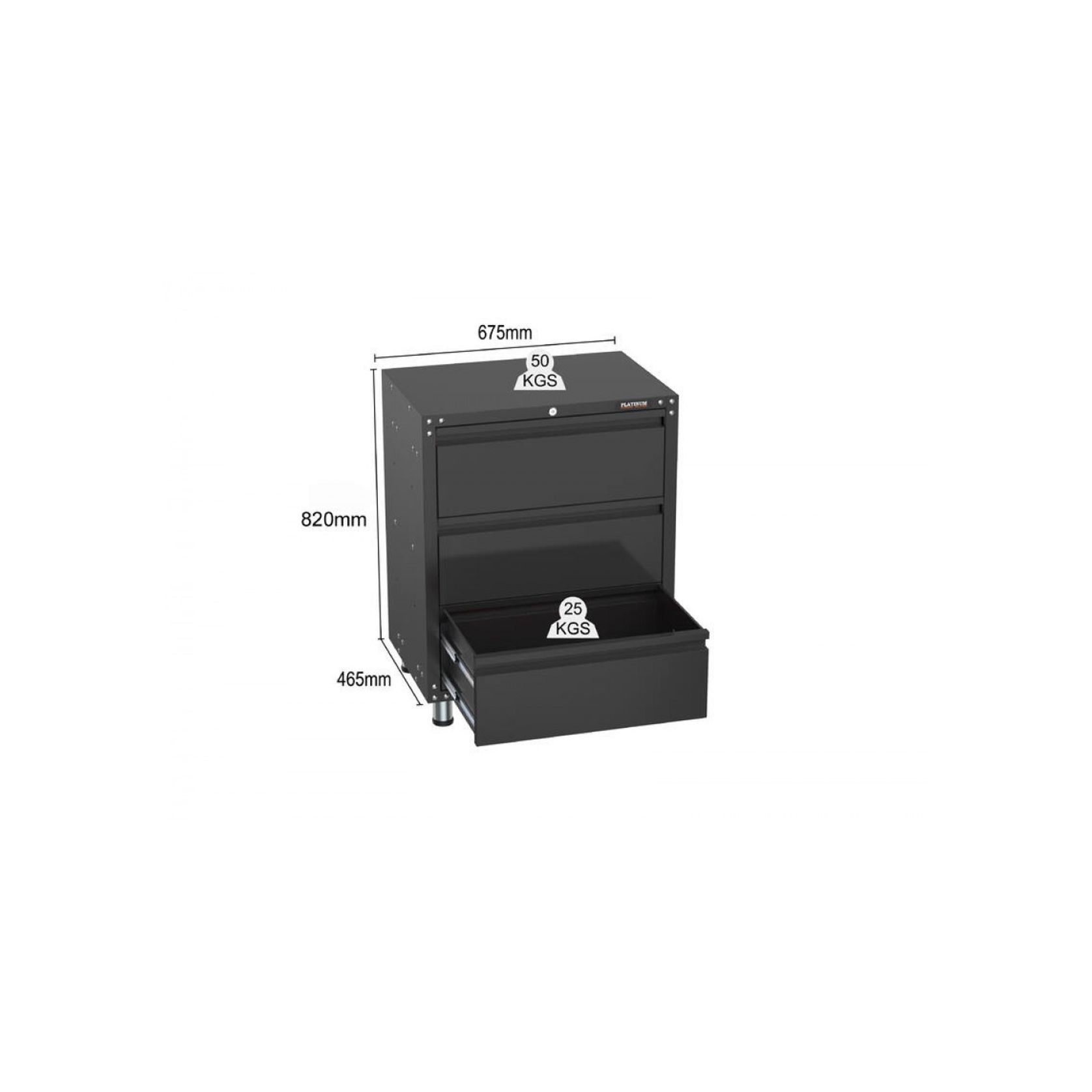 Black Workshop Garage Storage Cabinet Set | GS-D12 gallery detail image