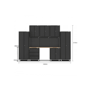 Black Workshop Garage Storage Cabinet Set | GS-D10 gallery detail image