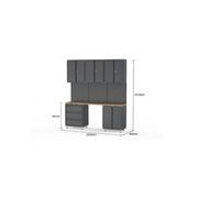 Black Workshop Garage Storage Cabinet Set | GS-D9 gallery detail image