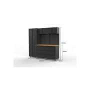 Black Workshop Garage Storage Cabinet Set | GS-D9C gallery detail image