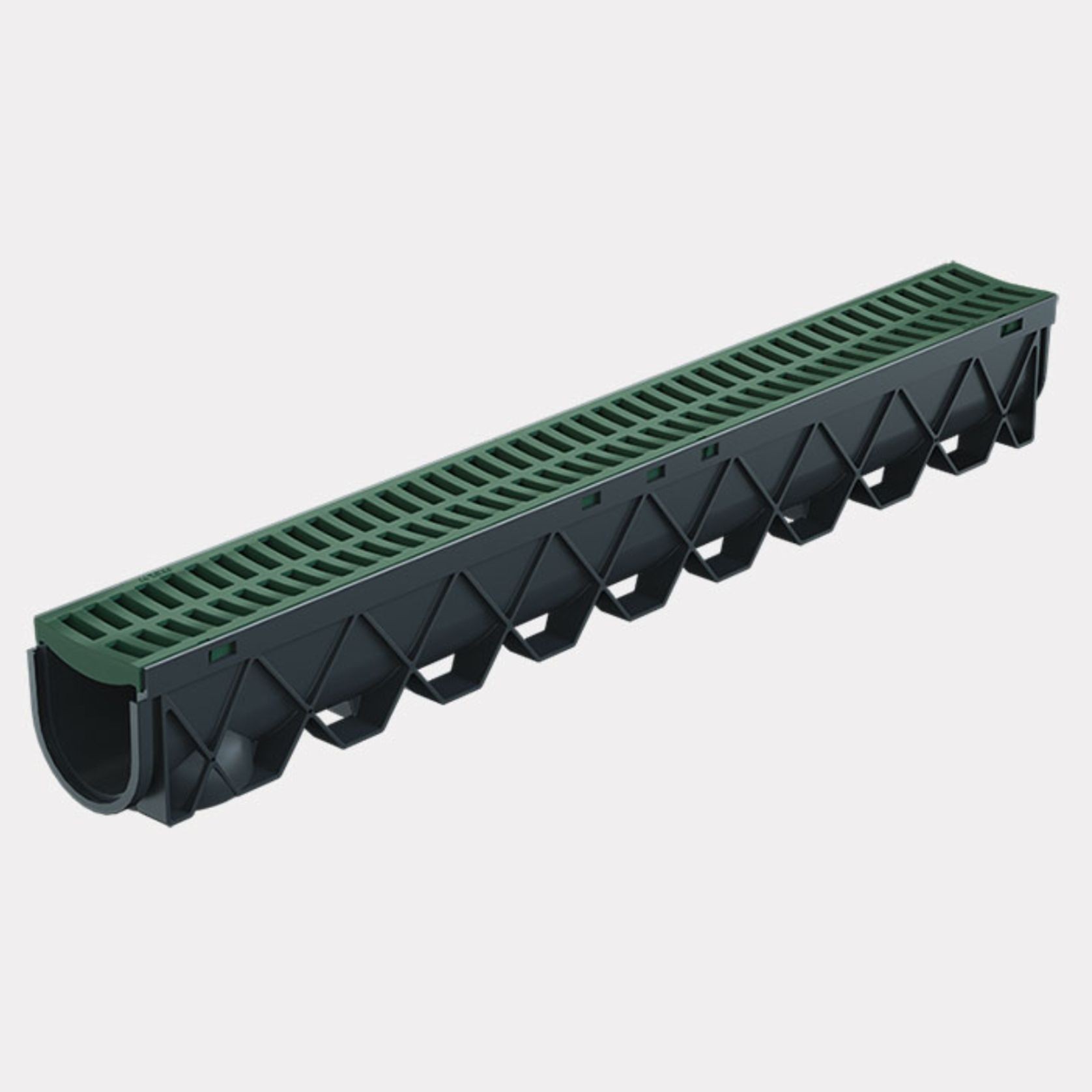 Storm Drain™ – 1m complete with Green Plastic Grate gallery detail image