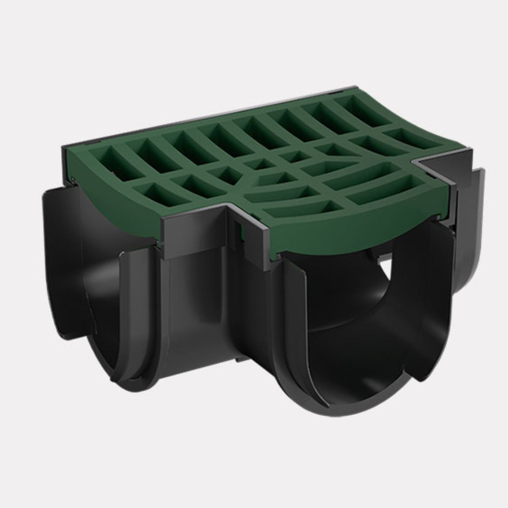 Storm Drain™ – Tee Piece with Green Plastic Grate gallery detail image