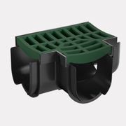 Storm Drain™ – Tee Piece with Green Plastic Grate gallery detail image