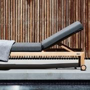 Albany Teak Sunlounger gallery detail image