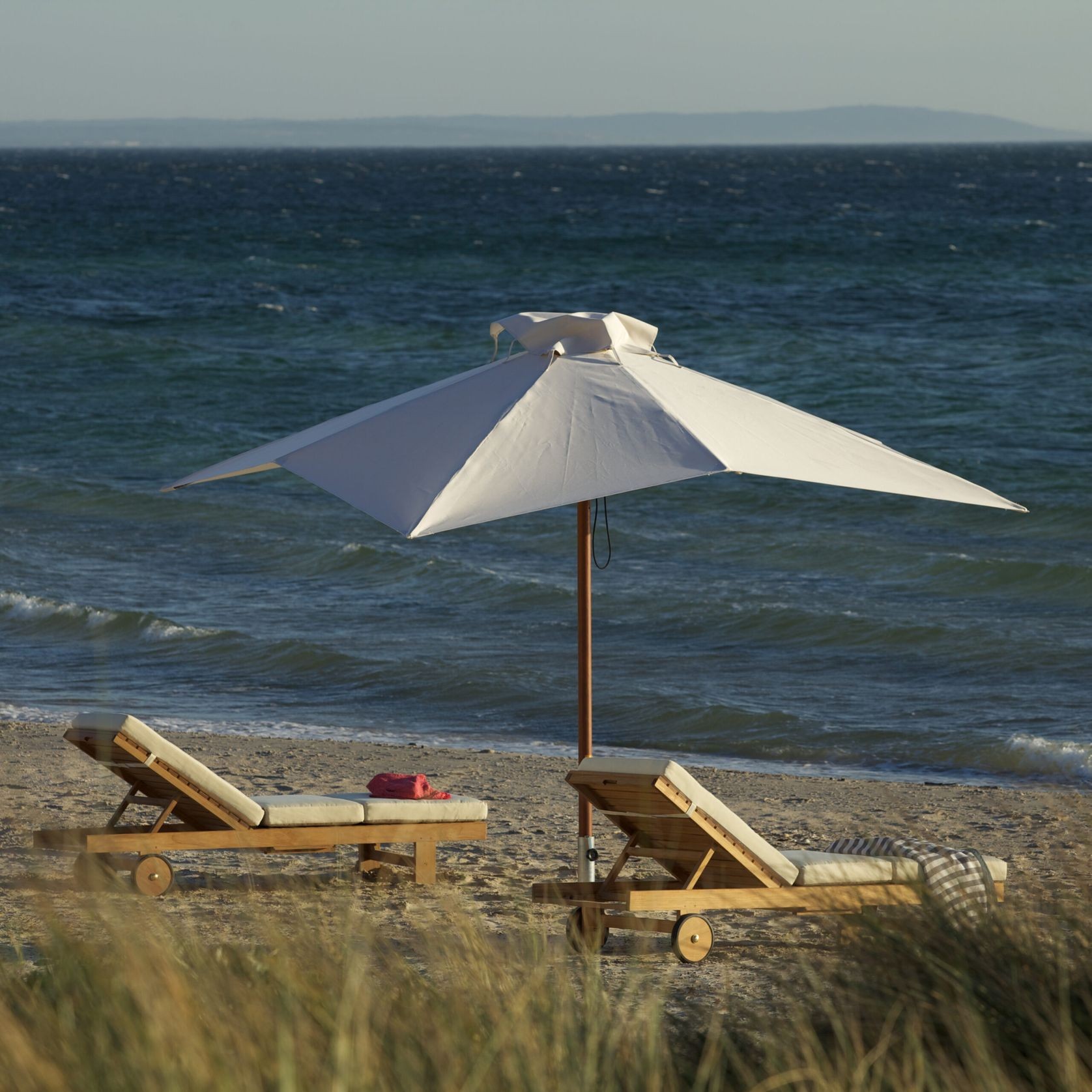 Somers Teak Sunlounger gallery detail image