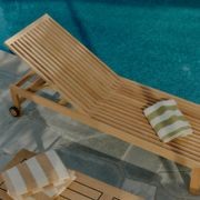 Albany Teak Sunlounger gallery detail image