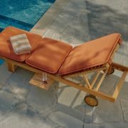 Somers Teak Sunlounger gallery detail image