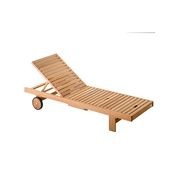 Somers Teak Sunlounger gallery detail image