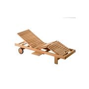 Somers Teak Sunlounger gallery detail image
