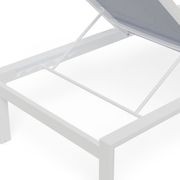 Alvor Sun Lounge - White - Light Grey Mesh gallery detail image