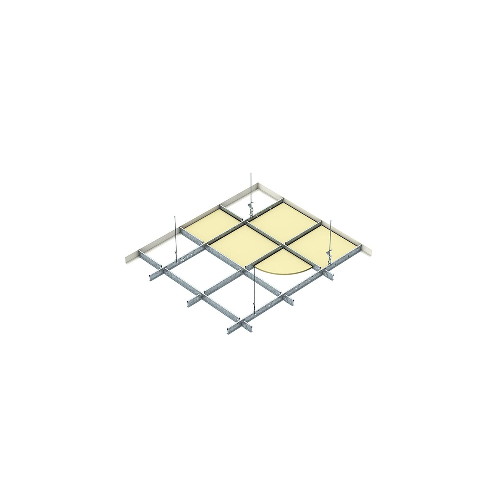 Rondo Donn Exposed Grid Suspension System gallery detail image