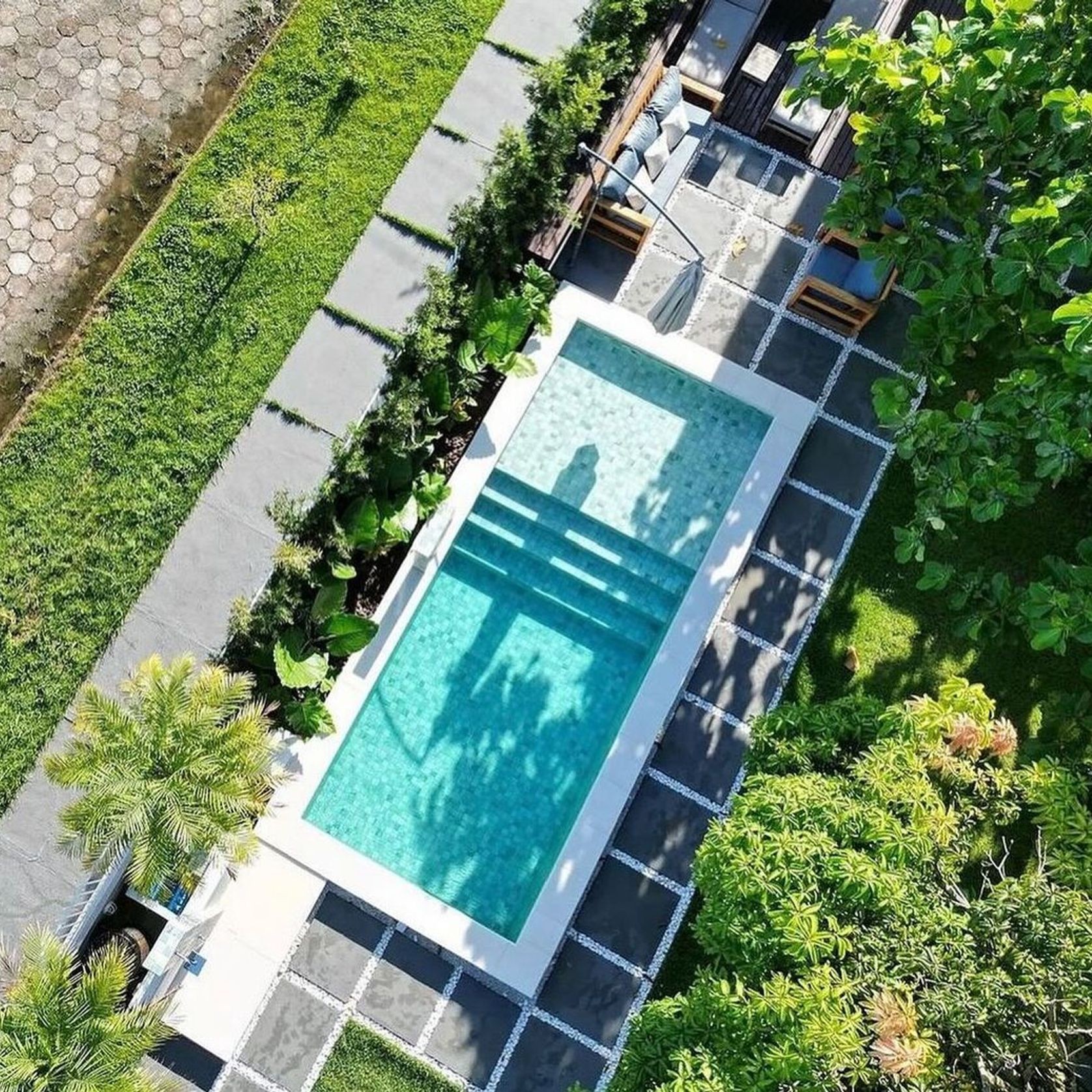 Arua 7.0m x 3.0m Swimming Pool with tanning ledge gallery detail image