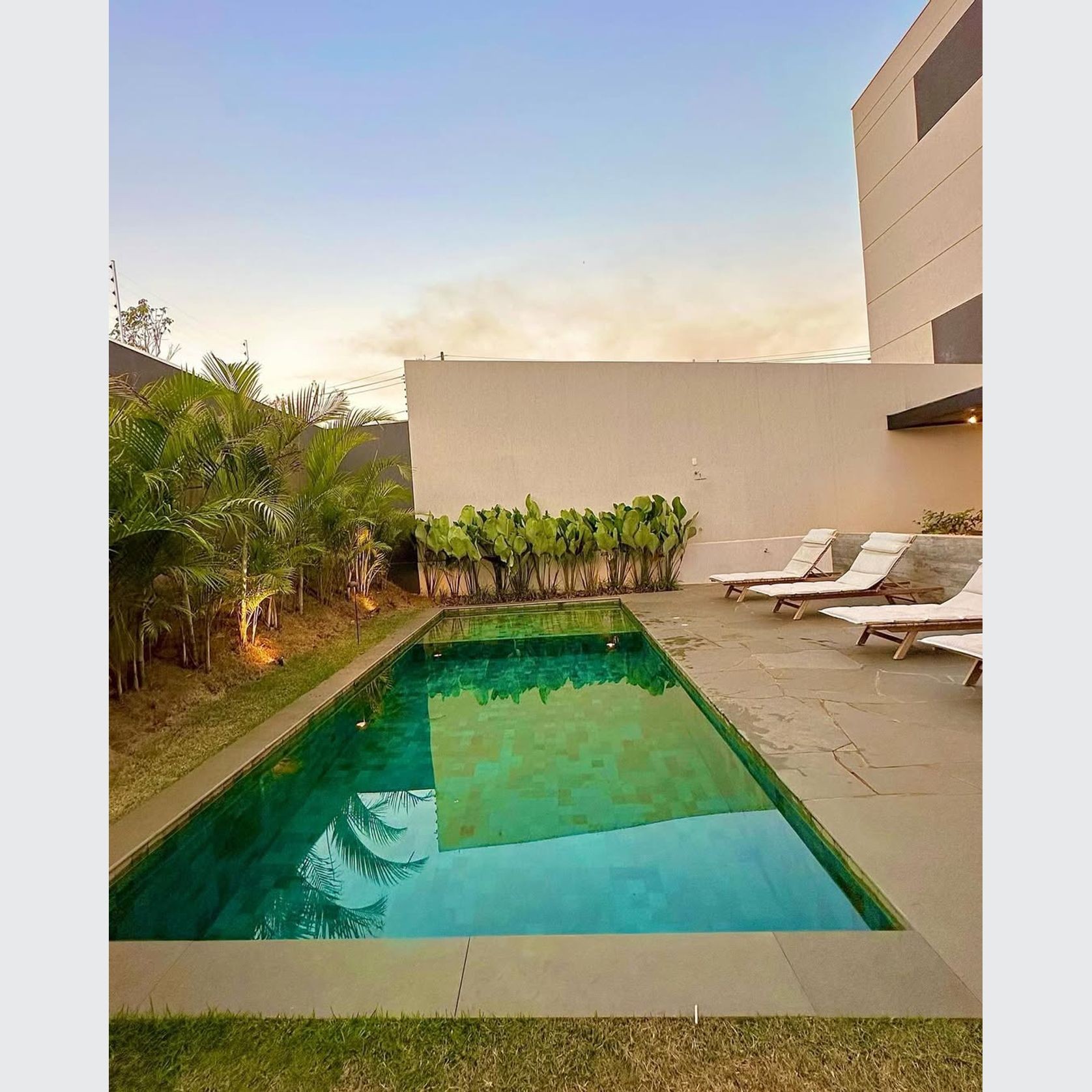 Fes Blue 9.0m x 4.0m Swimming pool with tanning ledge gallery detail image