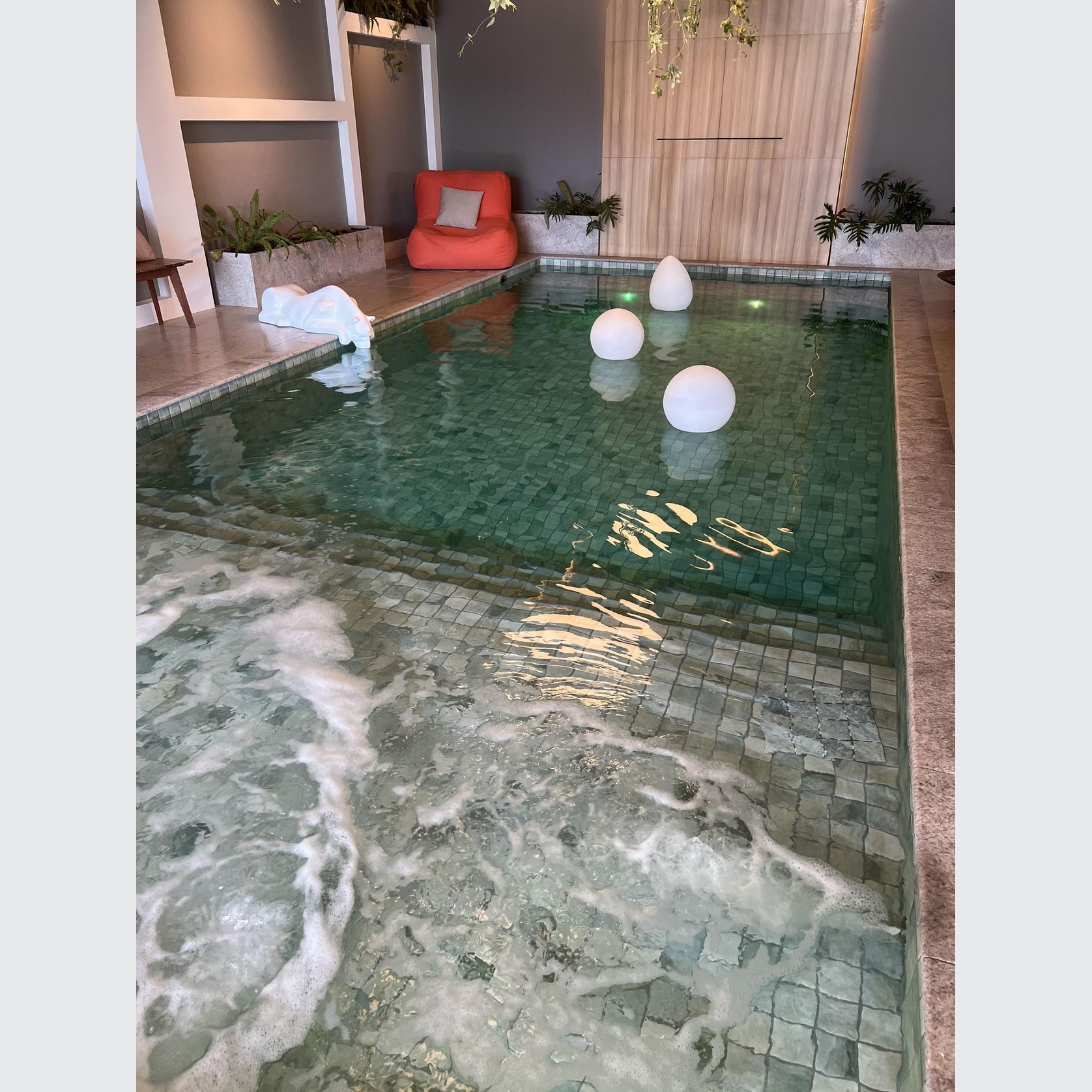 Fes Blue 9.0m x 4.0m Swimming pool with tanning ledge gallery detail image