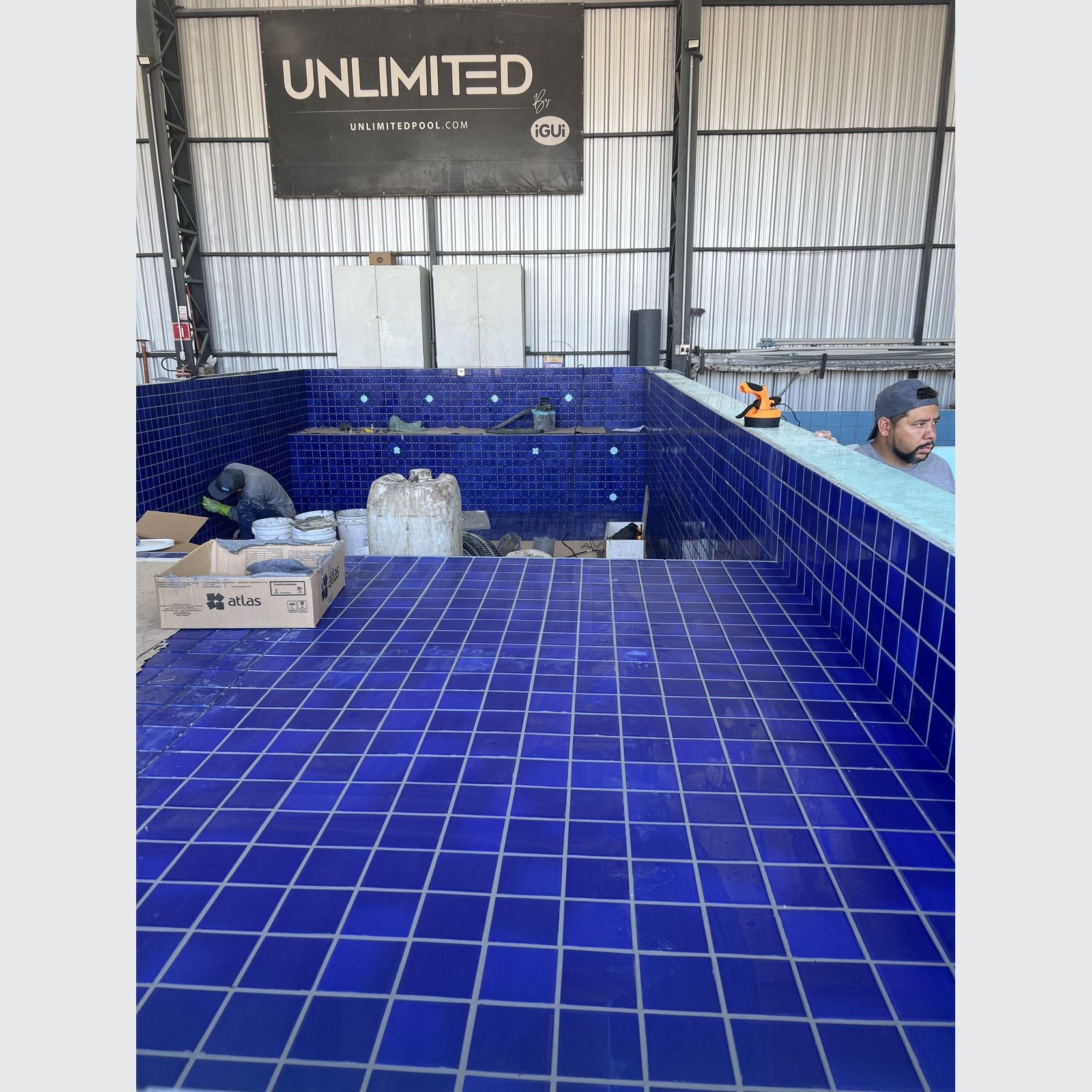 Fes Blue 9.0m x 4.0m Swimming pool with tanning ledge gallery detail image