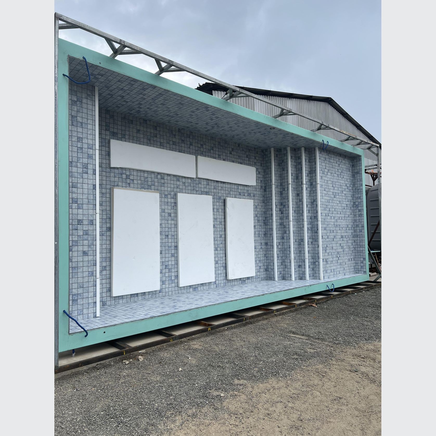 Fes Blue 9.0m x 4.0m Swimming pool with tanning ledge gallery detail image