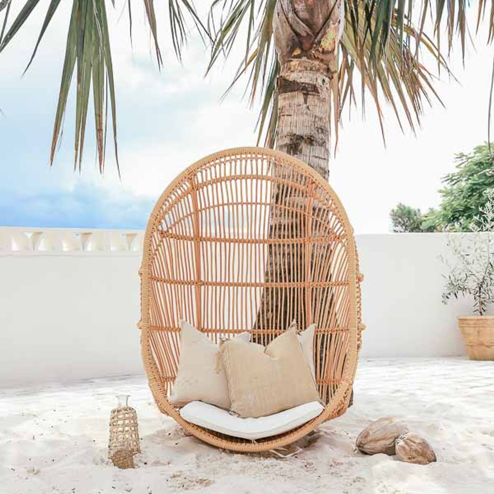 Bari Outdoor Single Hanging Chair gallery detail image