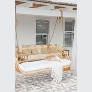 Bari Jumbo Rattan Hanging Chair – Natural gallery detail image