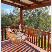 Bari Outdoor Double Hanging Chair – Natural gallery detail image