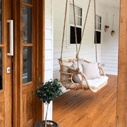 Bari Outdoor Double Hanging Chair – Natural gallery detail image