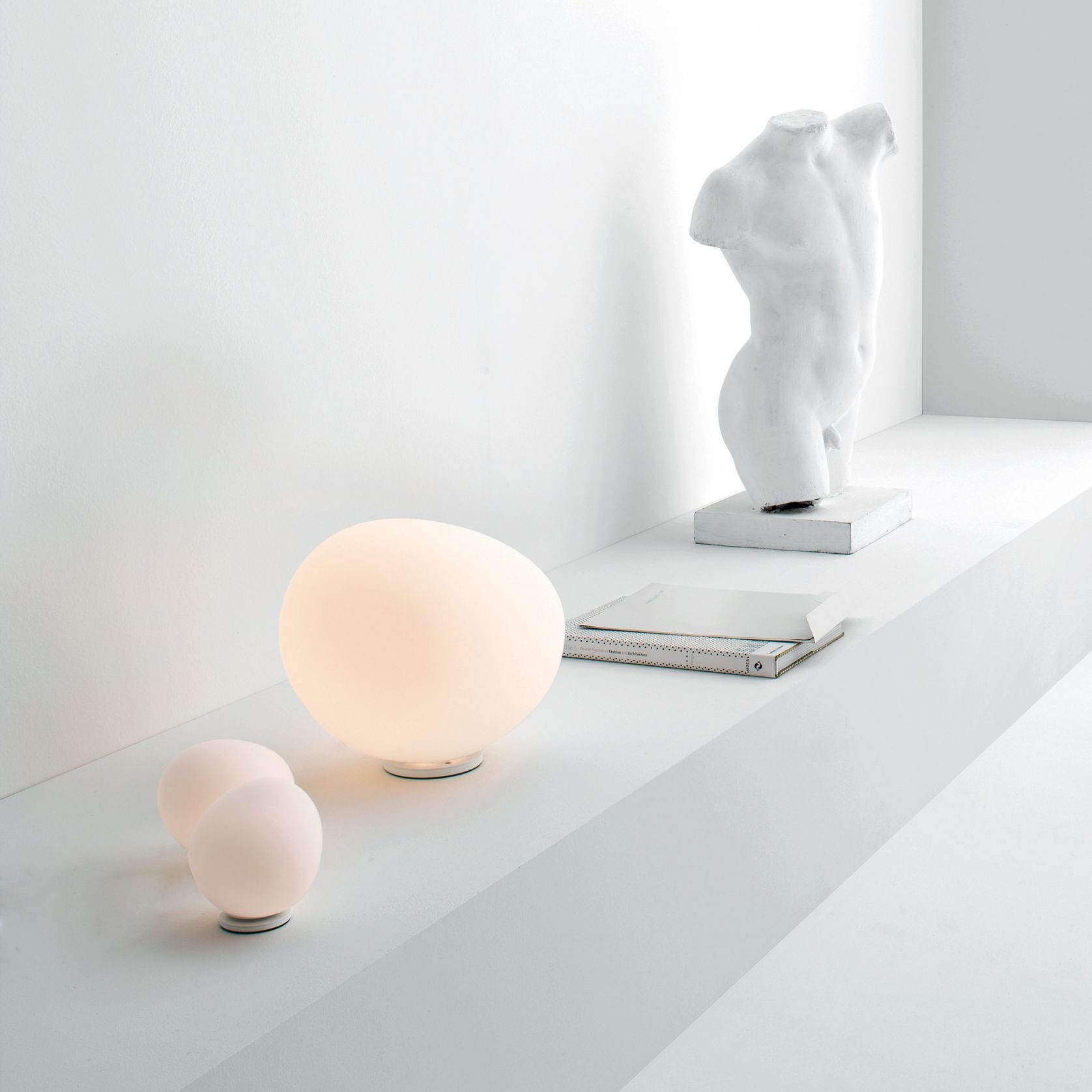 Gregg Media Table Lamp - Glass gallery detail image