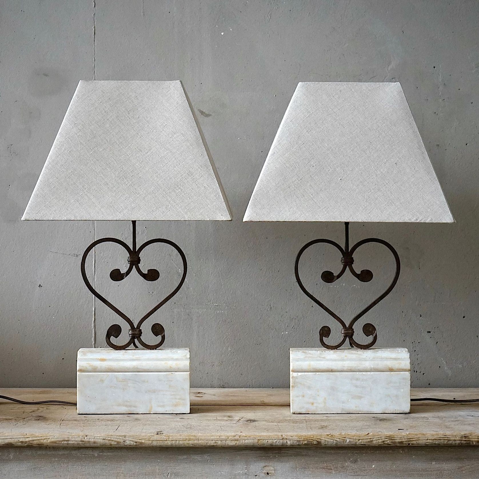 French Architectural Element Lamps (Pair) gallery detail image