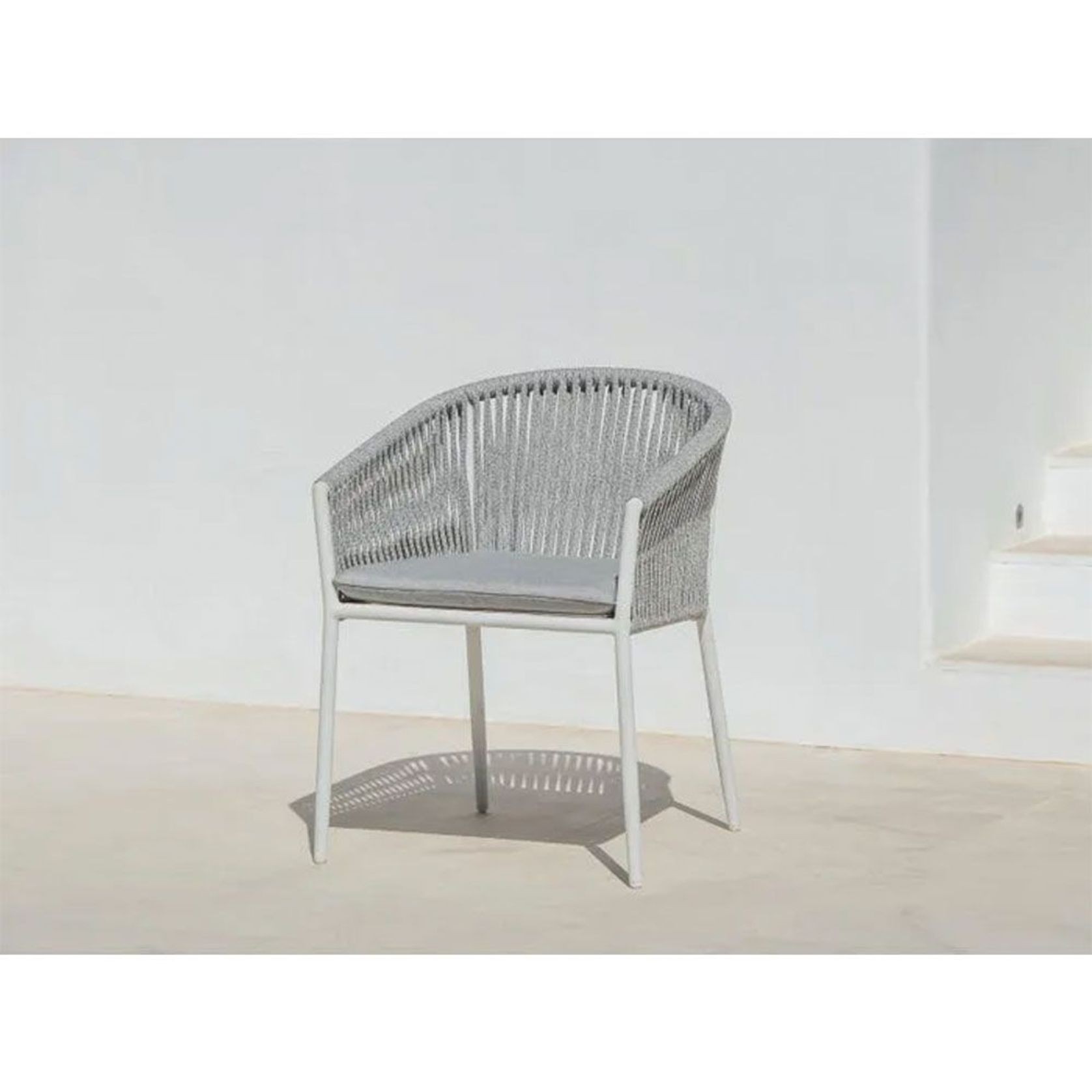 Adele Ceramic Outdoor table with 8x Gizella Chairs ArchiPro AU