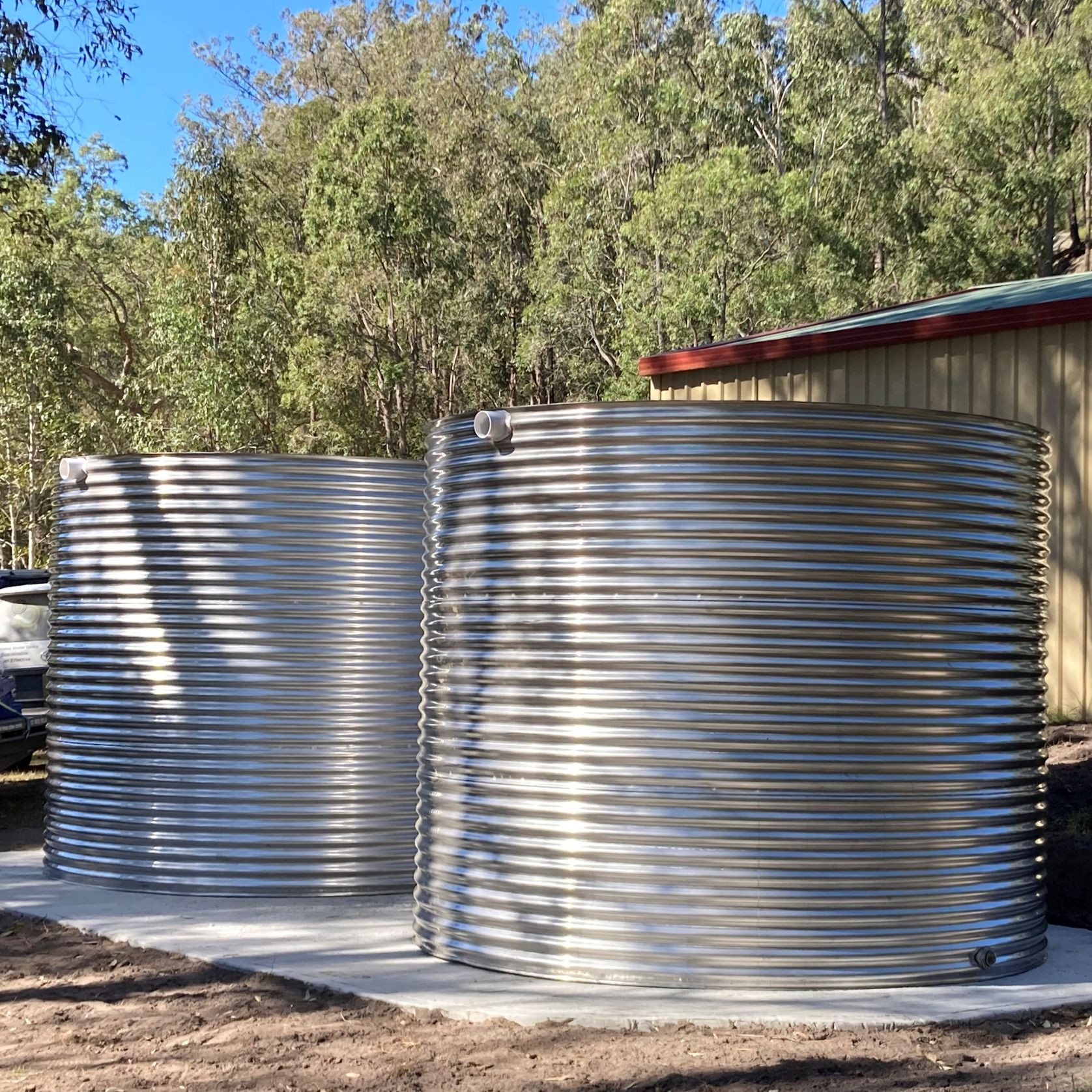 22,000 Litre Round 304-Grade Stainless Water Tank gallery detail image