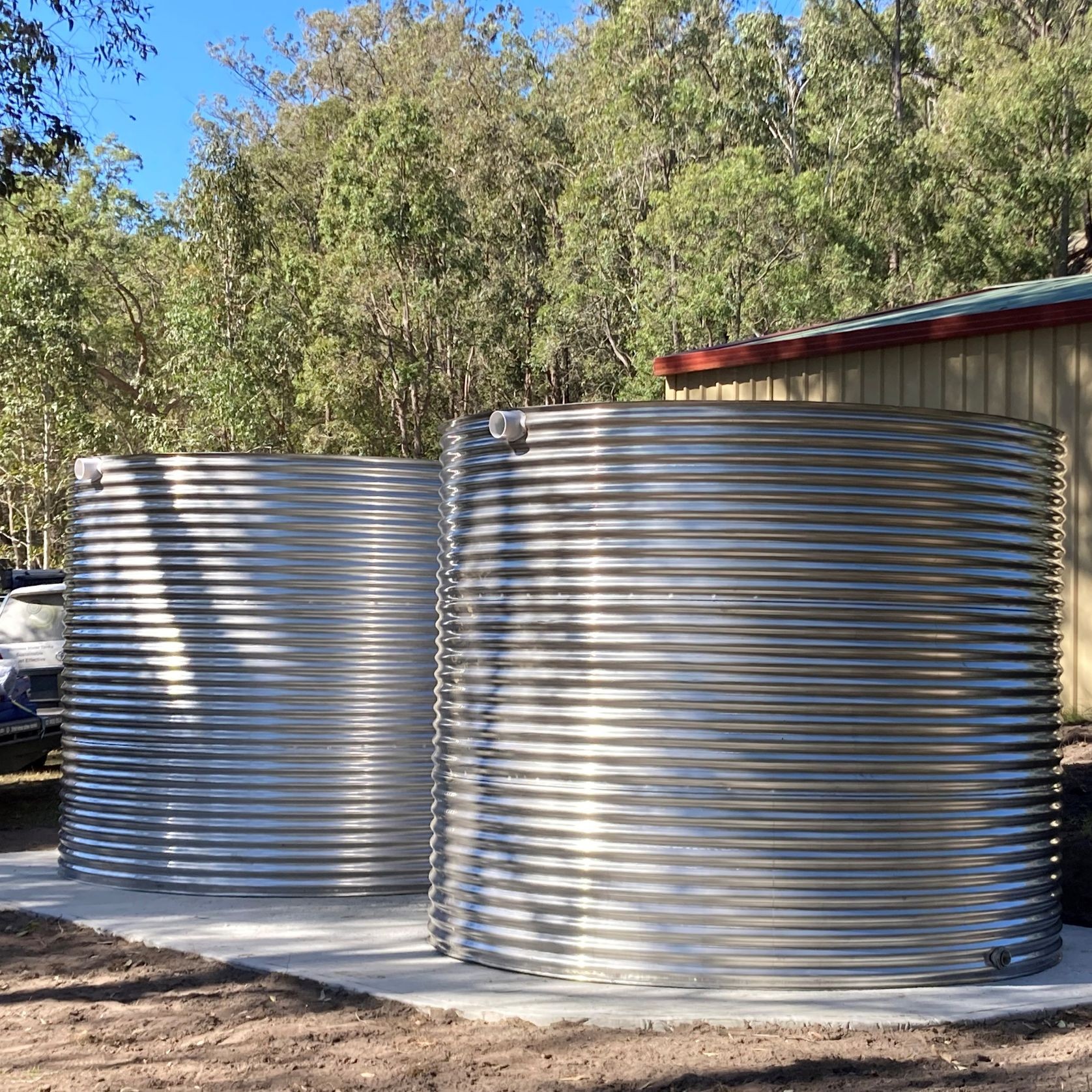 3,000 Litre Round 304-Grade Stainless Water Tank gallery detail image