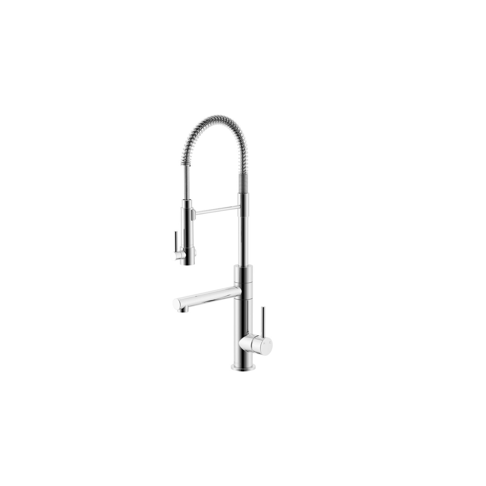 Lucia Side Lever Sink Mixer with Spring Coil Pull Down gallery detail image