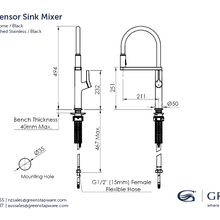 Galaxy Sensor Kitchen Mixer gallery detail image