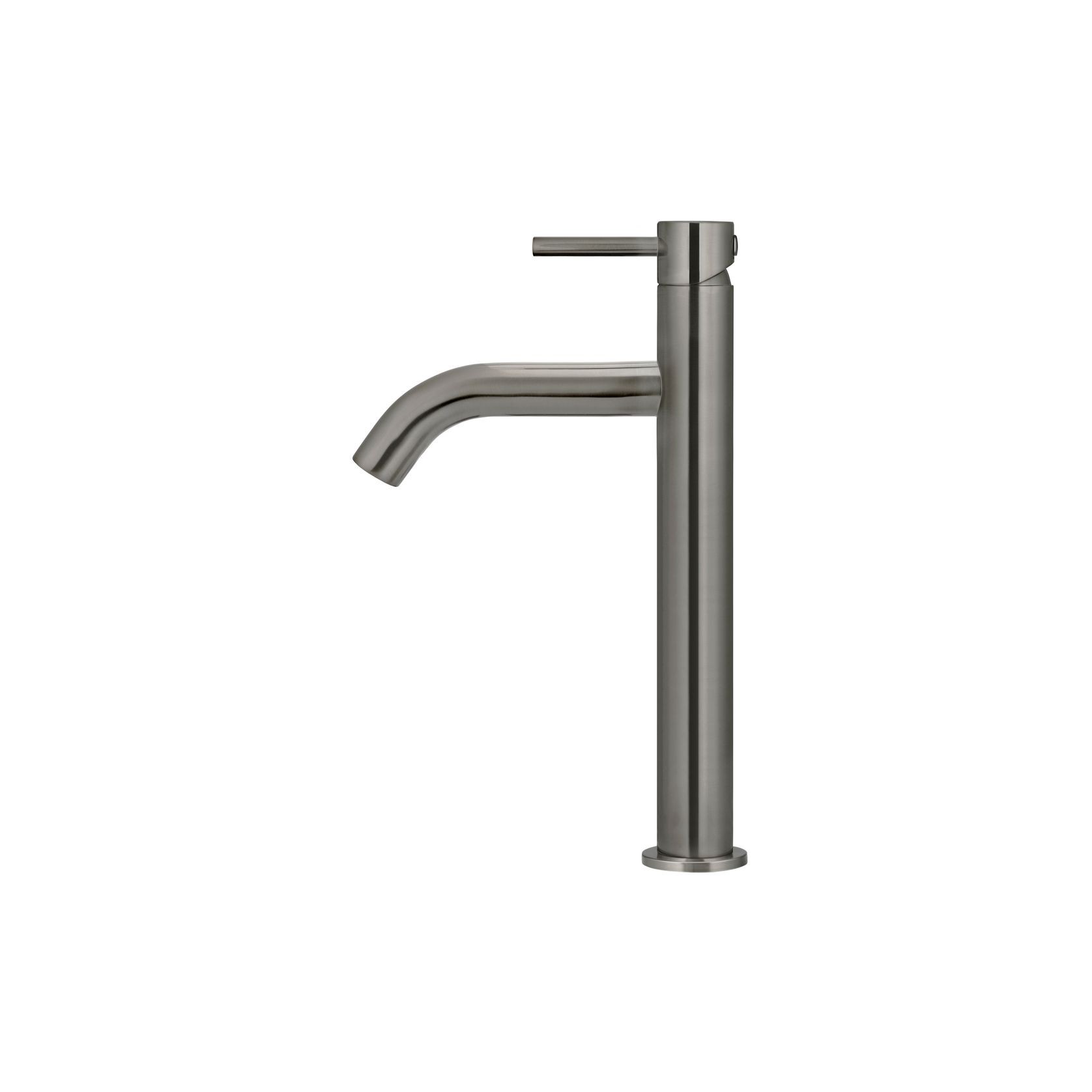 Piccola Tall Basin Mixer Tap with 130mm Spout - Shadow gallery detail image