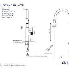 Mika Pull Down Sink Mixer gallery detail image