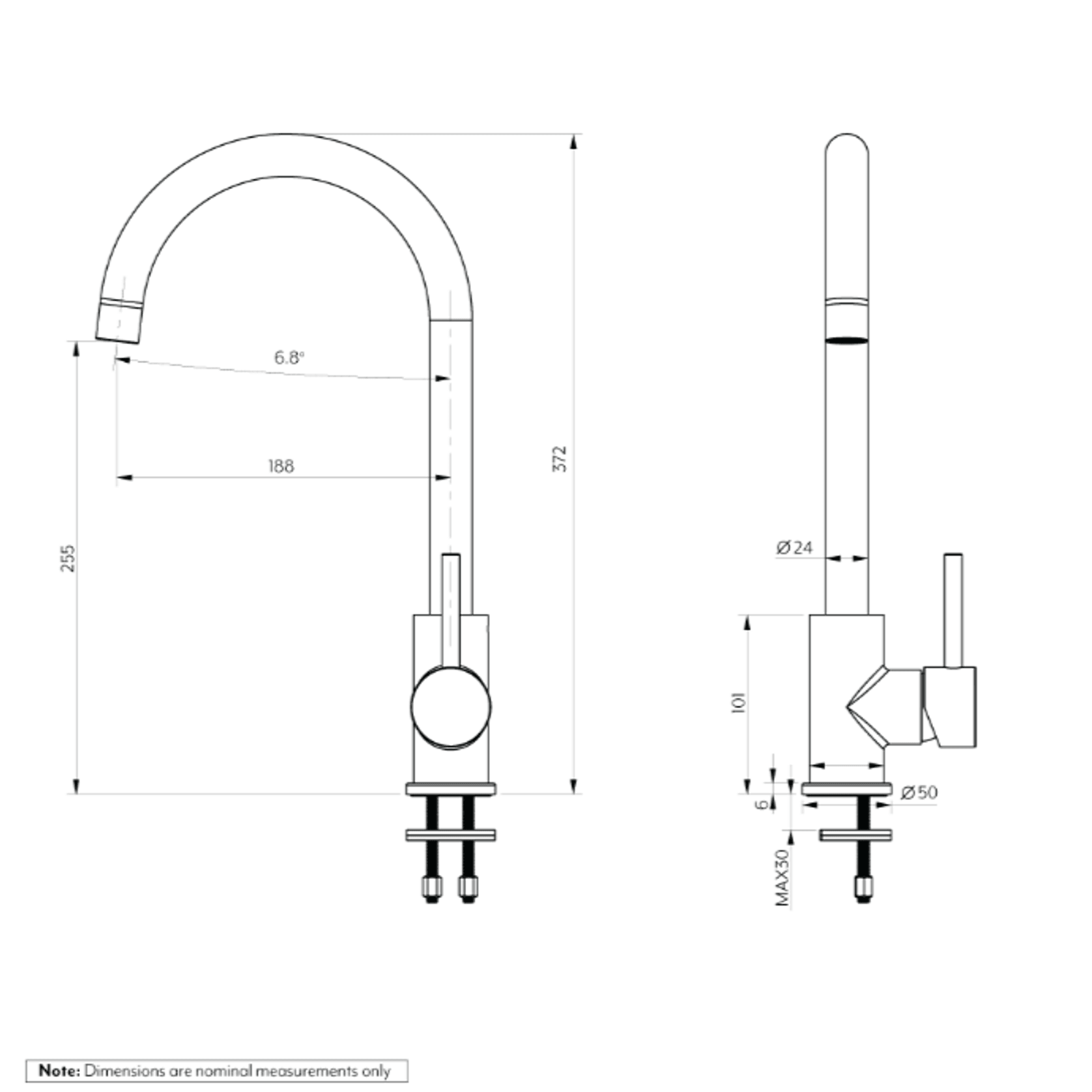 Elysian Kitchen Mixer gallery detail image