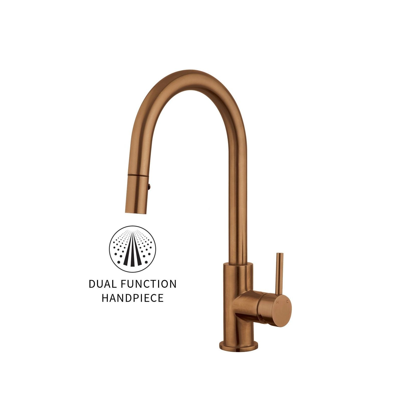 Voda Gooseneck Pull Out Sink Mixer with Cold Start gallery detail image